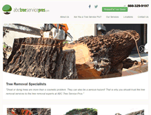 Tablet Screenshot of abctreeservicepros.com